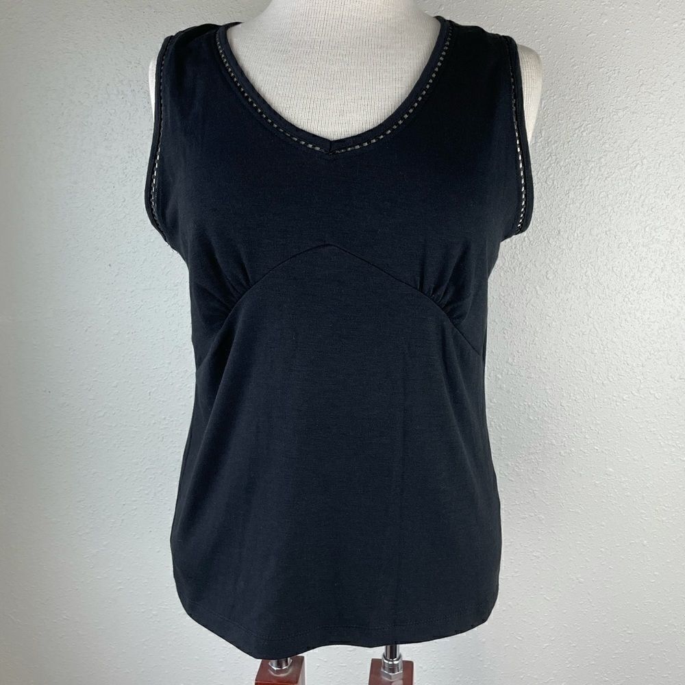 NWT Evan Picone Black Tank Top Size M